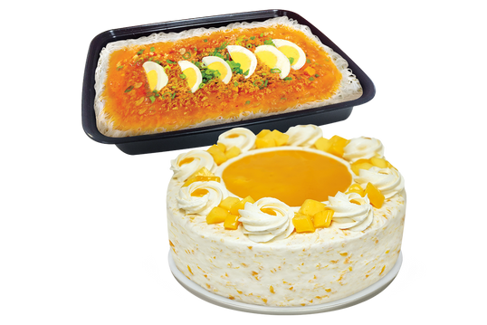 Palabok Family Platter and Mango Supreme